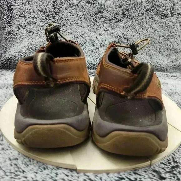 Keen Newport Evo Mens Size 11 Leather Water Sandals Shoes Infield/Mulch Brown - Picture 7 of 9